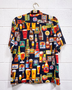 Hawaiian Beer Button Up (L)