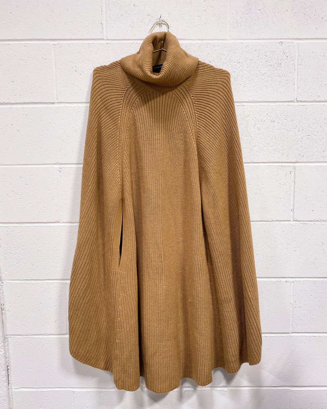 Fashion to Figure Caramel Knit Poncho (3)