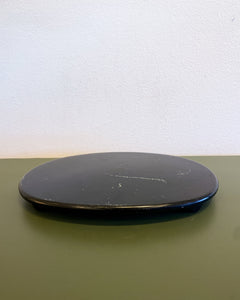 Vintage Black Lacquer Pedestal/Tray - Made in Japan