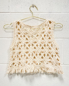 Boho Knit Crop Top (L)