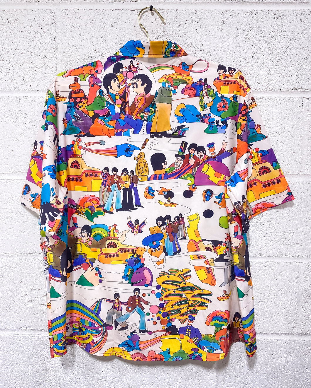 My Yellow Submarine Beatles Button Up