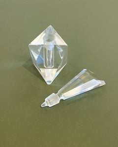 Vintage Deco Cut Crystal Perfume Bottle #1