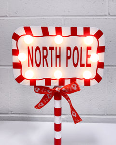 North Pole Light Up Christmas Decor