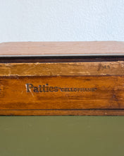 Load image into Gallery viewer, Vintage Pattie’s “Cellophane” Wood Box
