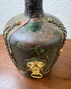 Vintage Leather Wrapped Bottle