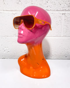 Orange Aviator Sunnies with Amber Shades