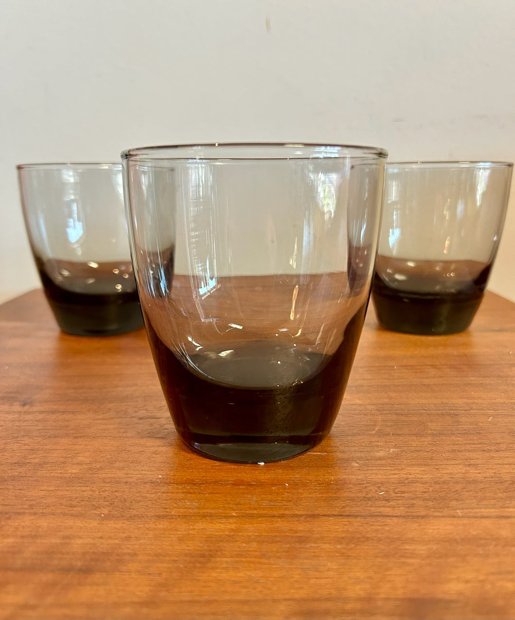 Double Old Fashioned Glass in Vague Smoke Set of 3