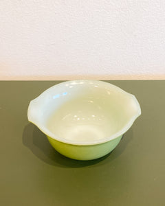 Vintage Green Glasbake Bowl