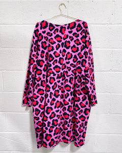 Pink Animal Print Curvature Dress (XL)