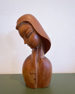 Vintage Wooden Sculptural Woman