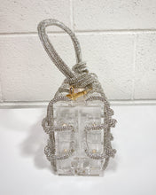 Load image into Gallery viewer, Clear Acrylic and Sparkle Grid Purse
