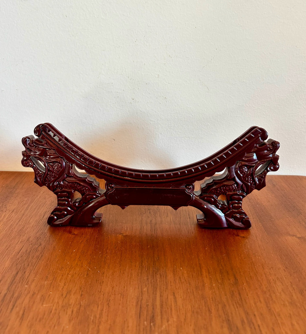 Chinese Red Dragon Plates Bracket Holder