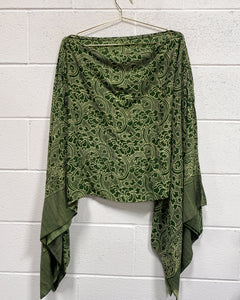 Green Flowy Blouse