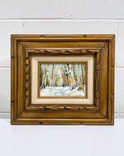 Load image into Gallery viewer, Vintage Painting of a Snowy Scene
