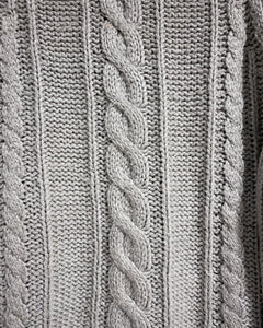 Light Grey Cable Knit Sweater (PS)