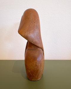 Vintage Wooden Sculptural Woman