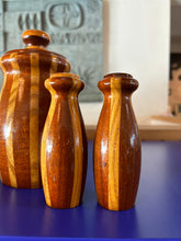 Load image into Gallery viewer, Maple mahogany handmade Salt Pepper shakers
