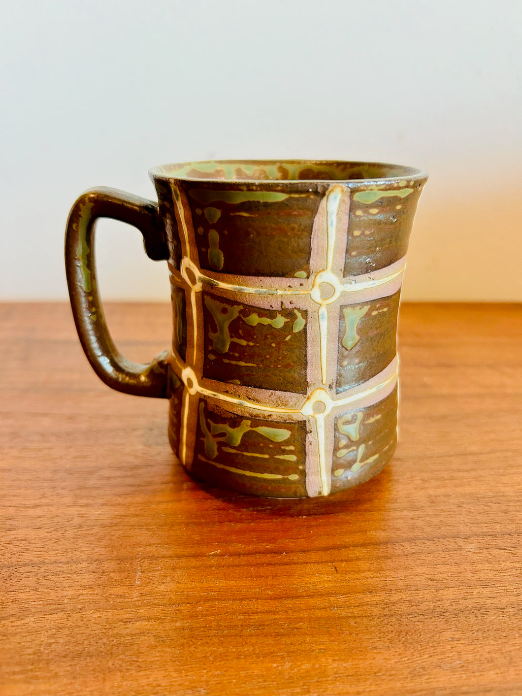 Stoneware Multi-Tone Glazed Pottery Cup Mug