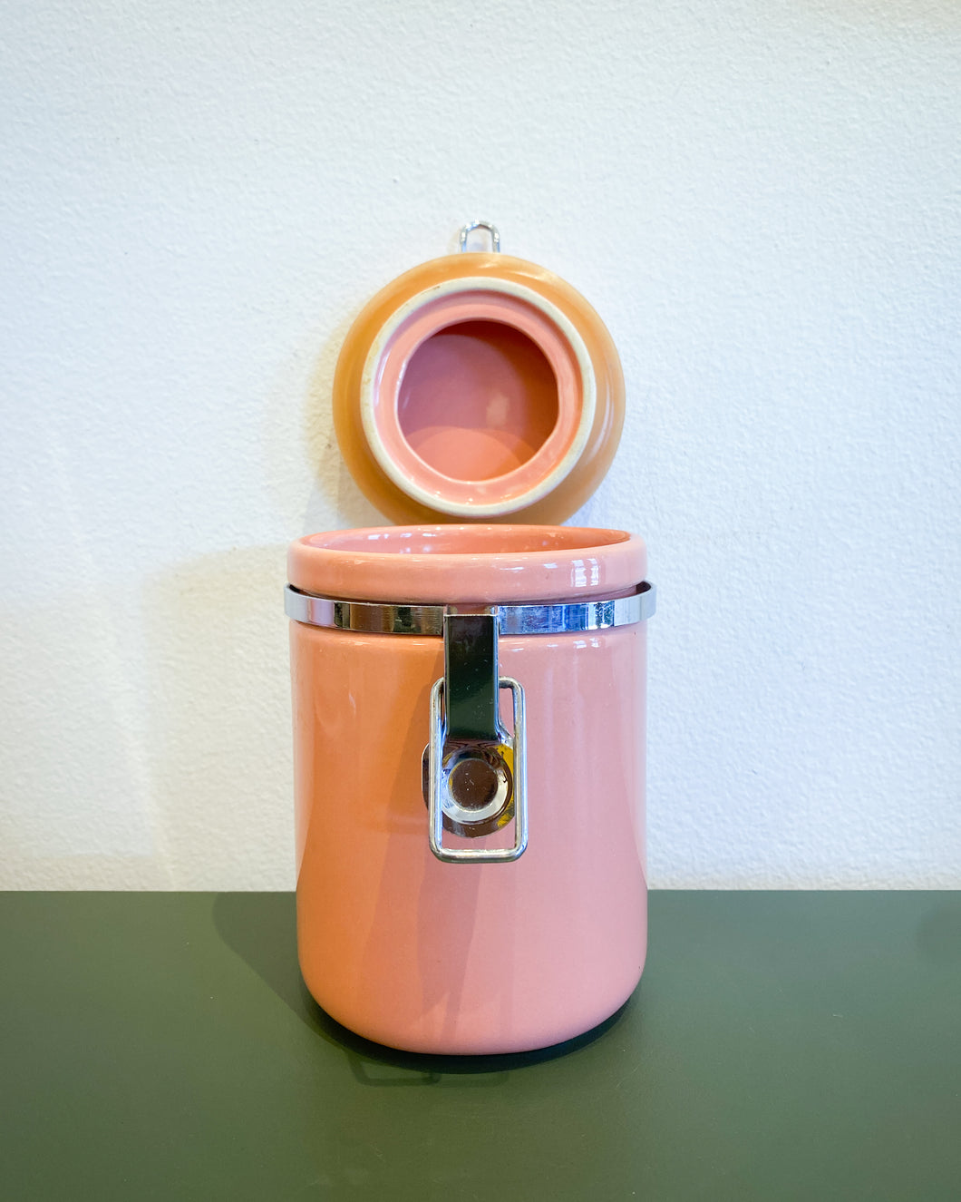 Vintage Bubblegum Pink Canister