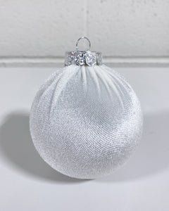 Silver Velvet Ornament