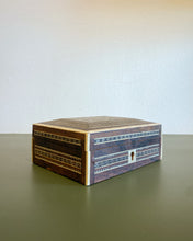 Load image into Gallery viewer, Vintage Mosaic Inlay Box with Key
