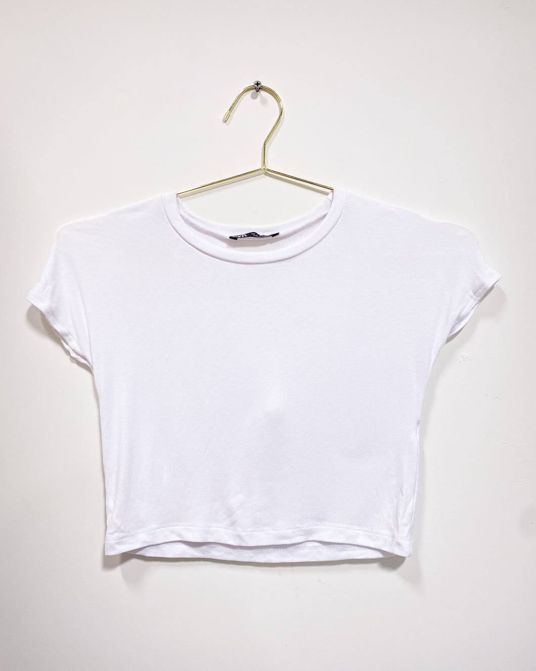 Zara White Crop Top (S)