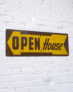 Vintage Open House Handpainted Signage