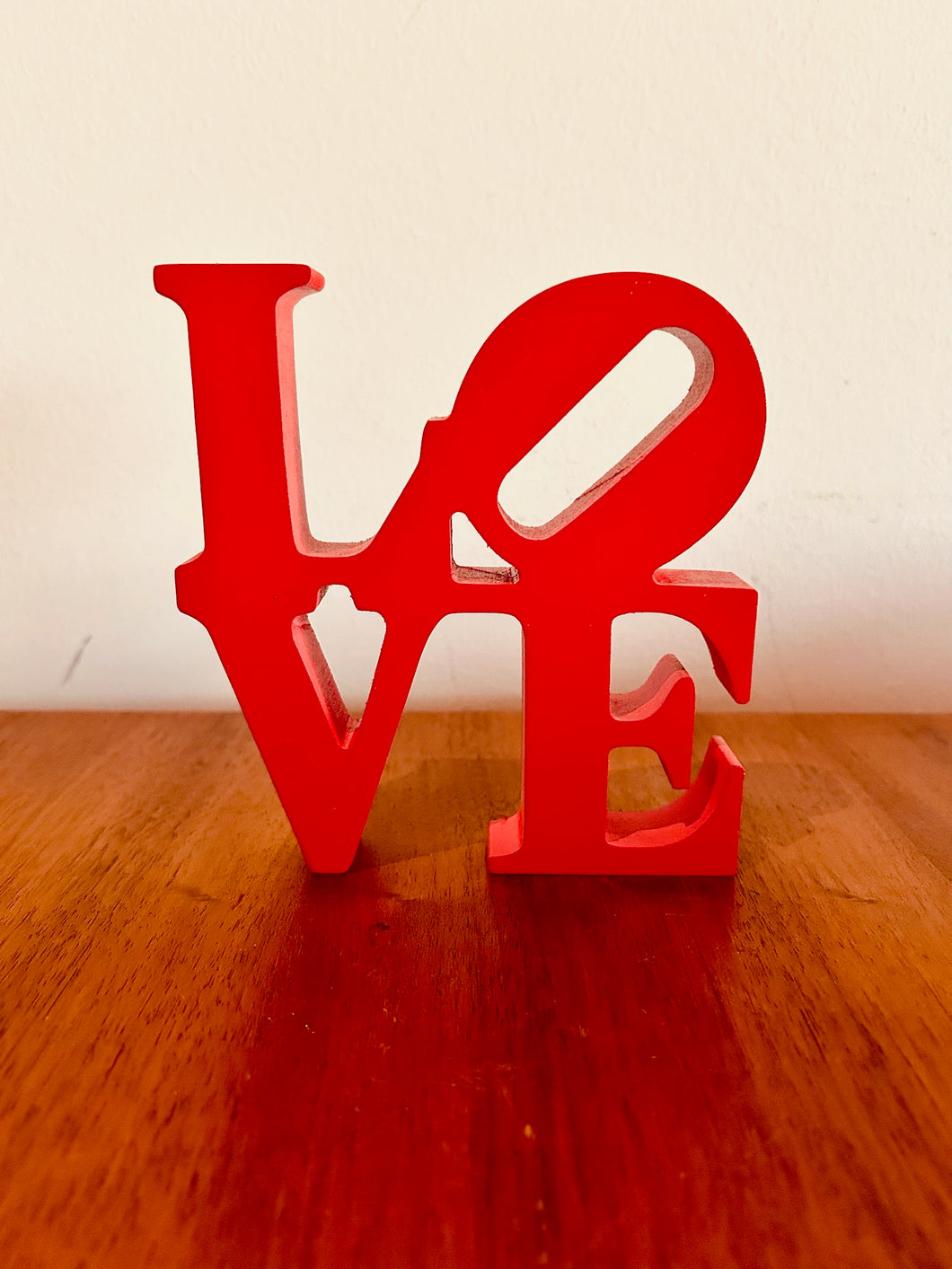 Wooden LOVE Lettered Statue