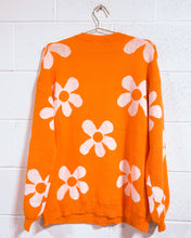 Load image into Gallery viewer, Orange Flower Power Pullover (L)
