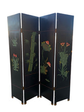 Load image into Gallery viewer, Vintage Asian Gold Leaf and Lacquer 4 Panel Screen
