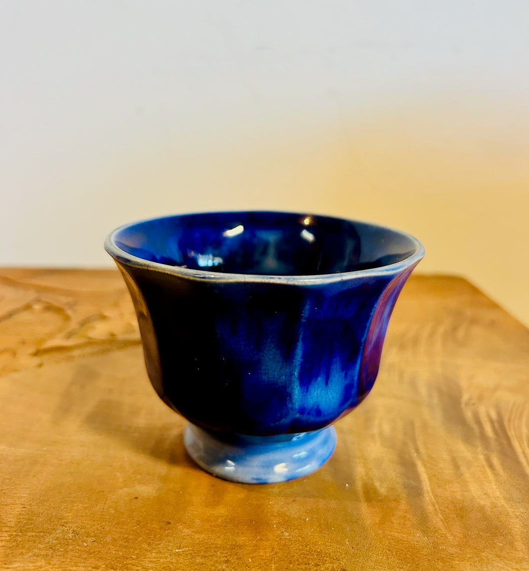 Blue Ombré Ceramic Trinket Bowl