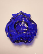 Load image into Gallery viewer, Vintage Cobalt Blue Glass Hand Shaped Catchall
