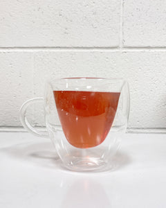 Clear Glass Mug with Heart Shape Interior