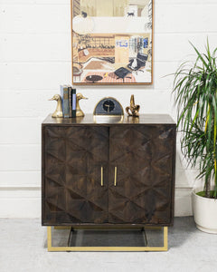 Wood Brutalist Credenza