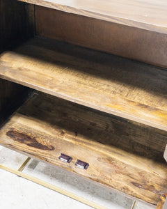 Wood Brutalist Credenza