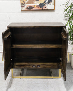 Wood Brutalist Credenza