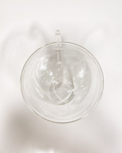 Clear Glass Mug with Heart Shape Interior