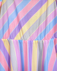 Vintage Pastel Stripe Dress (10P)