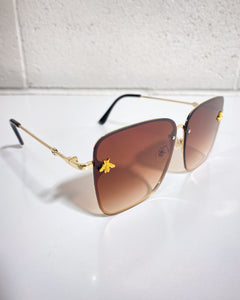 Brown Sunnies with Bee Detail 🐝