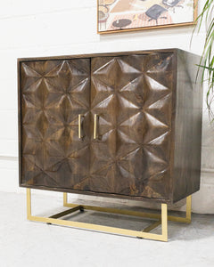 Wood Brutalist Credenza