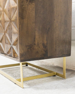 Wood Brutalist Credenza