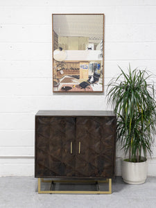 Wood Brutalist Credenza