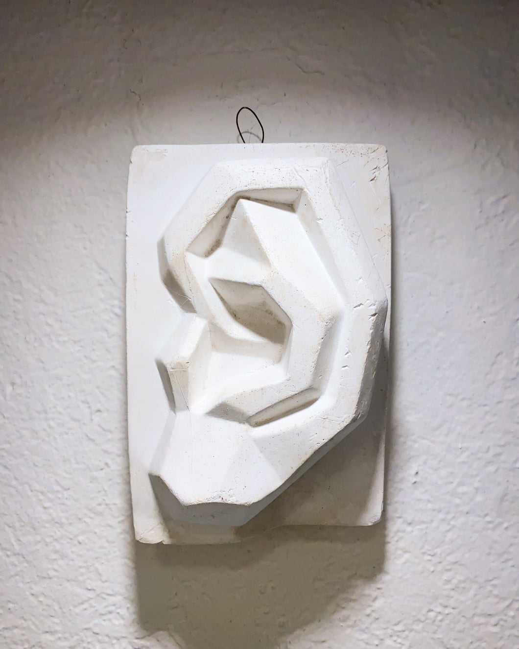 Plaster Ear Sculpture Wall Hanging