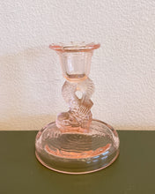 Load image into Gallery viewer, Vintage Pink Depression Glass Candle Holder
