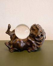 Load image into Gallery viewer, Vintage Foo Dog Sculpture with Lucite Ball
