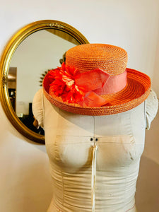 Orange Bloom Kentucky Hat