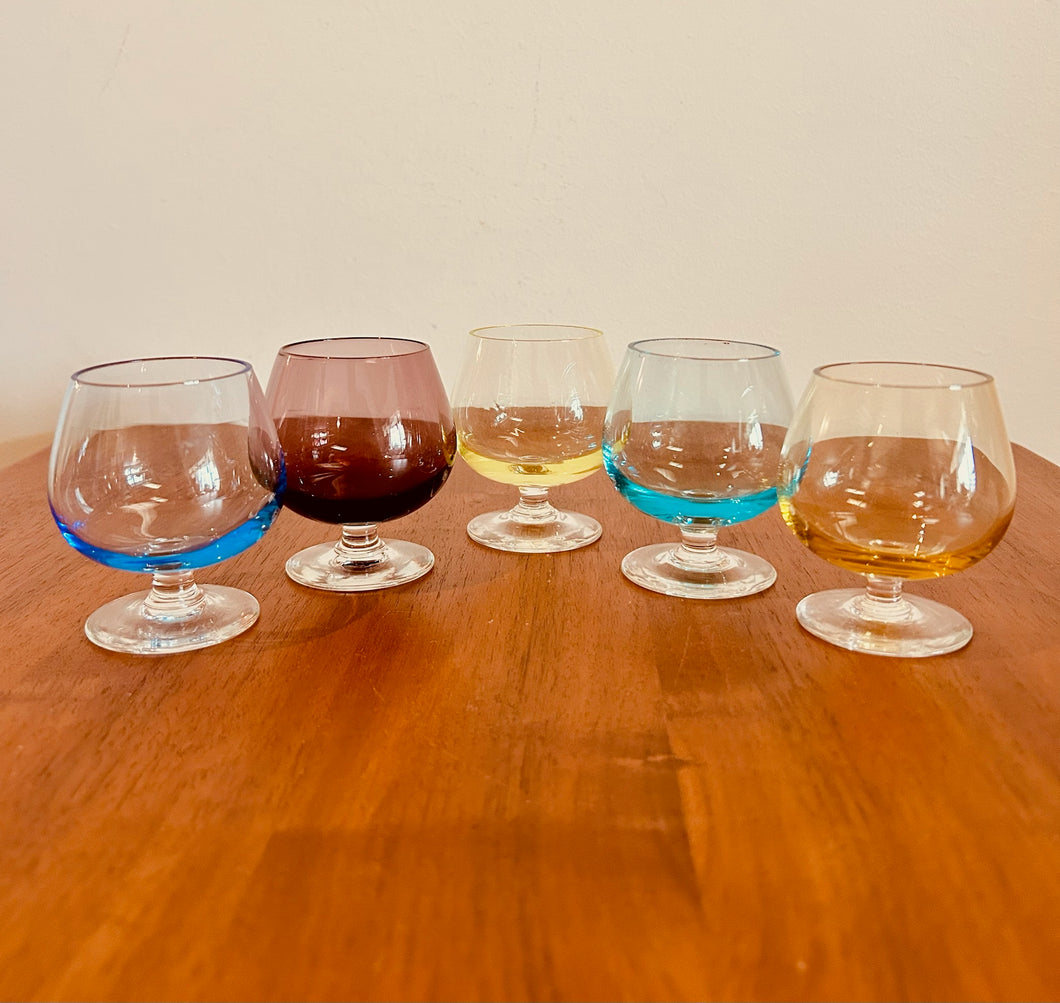 Small Brandy Sniffer Glasses set of 5