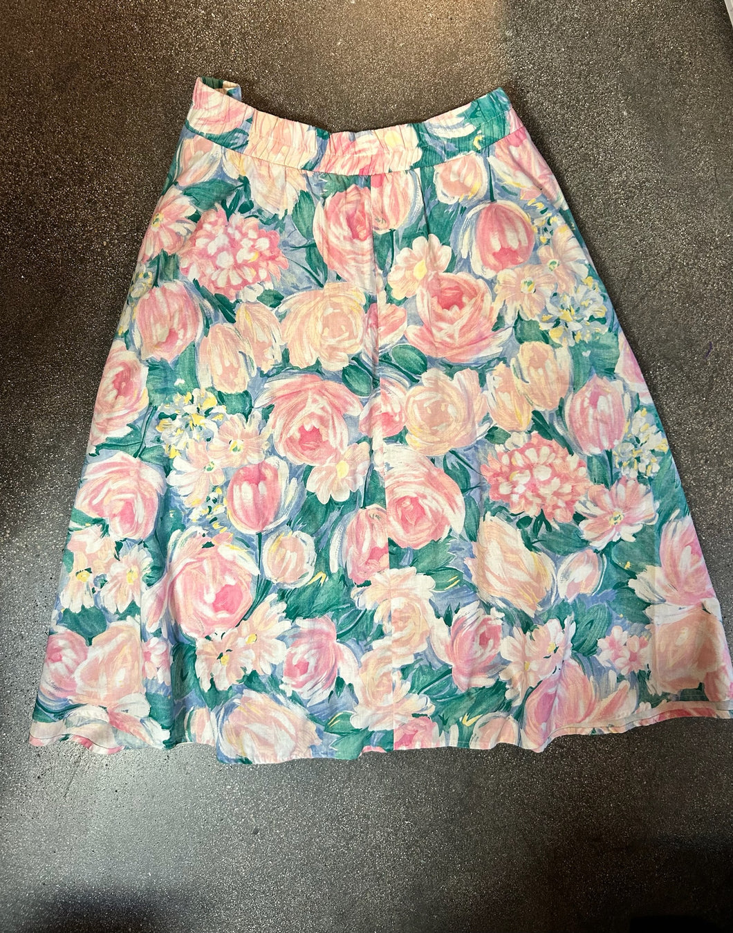 Pink Roses Skirt