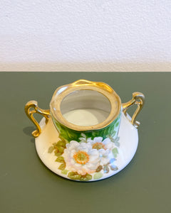 Vintage Prussia Royal Ruddstadt Sugar (no lid) with Hand Painted Gold Trim