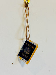 Christmas Tree Passport Travel Ornament